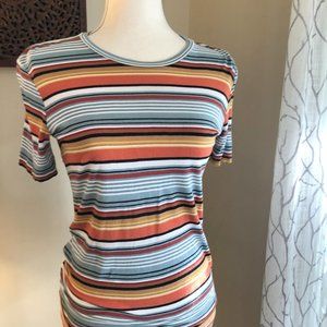 💞 Zara 70's Retro Style Striped Short Sleeve Tee